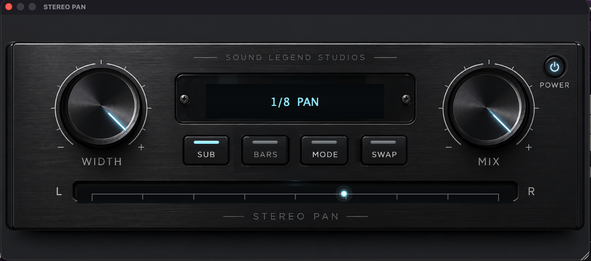 STEREO PAN interface